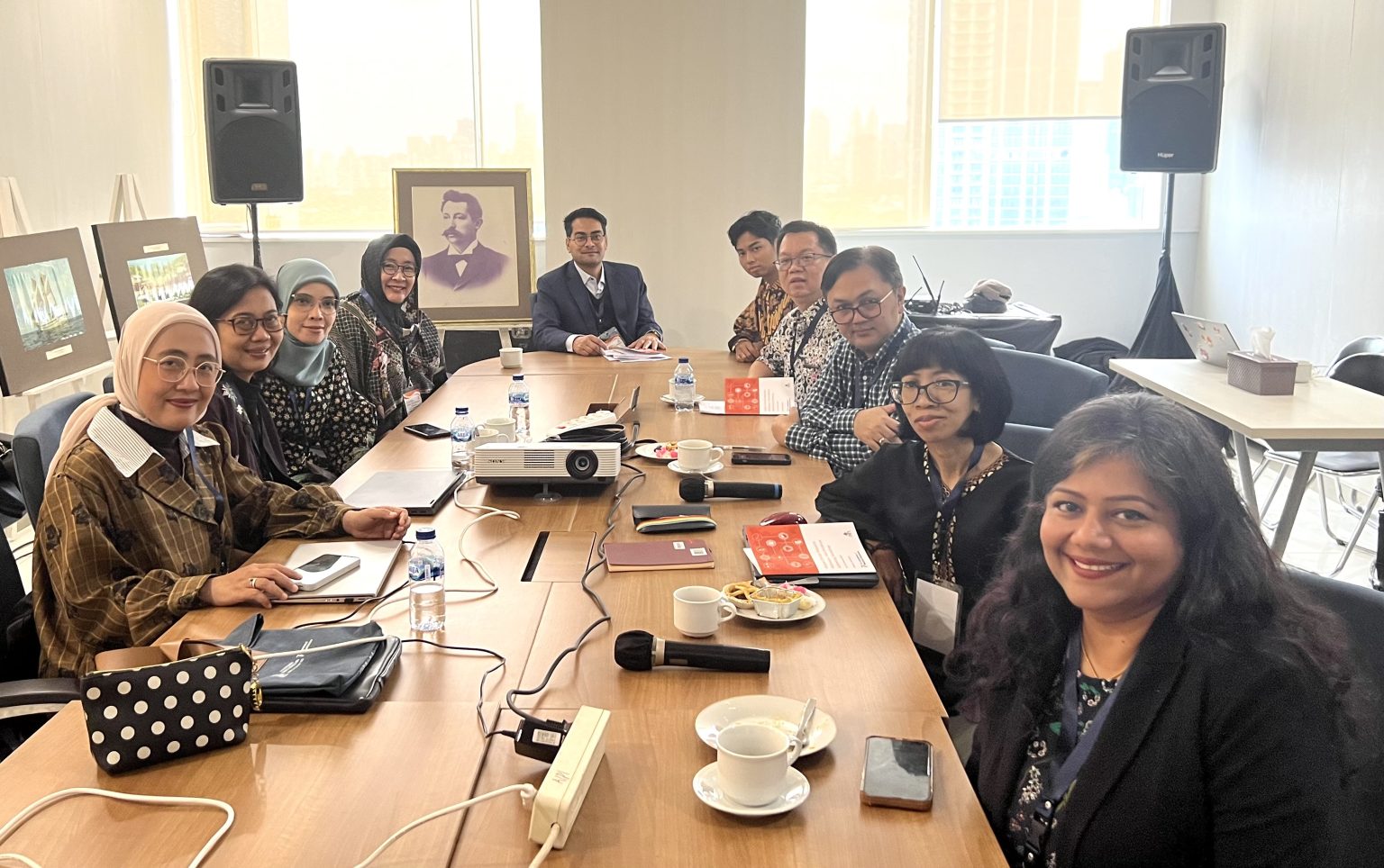 Dr. Bhattarai moderating a group work at a regional policy workshop in Jakarta.