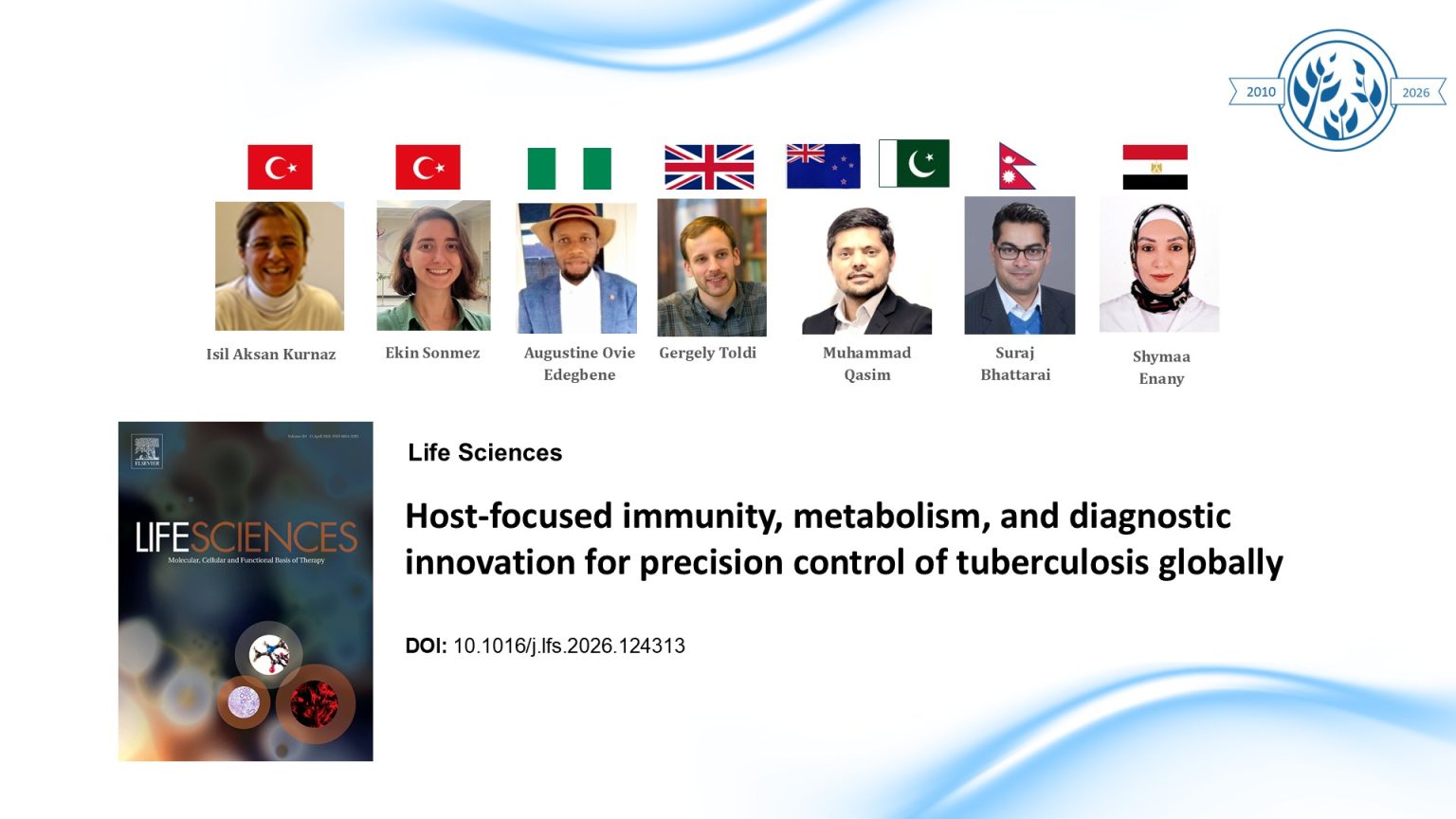 Global Young Academy members (includes GlohMed investigator) published a review paper on Tuberculosis