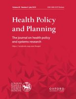 health policy and planning